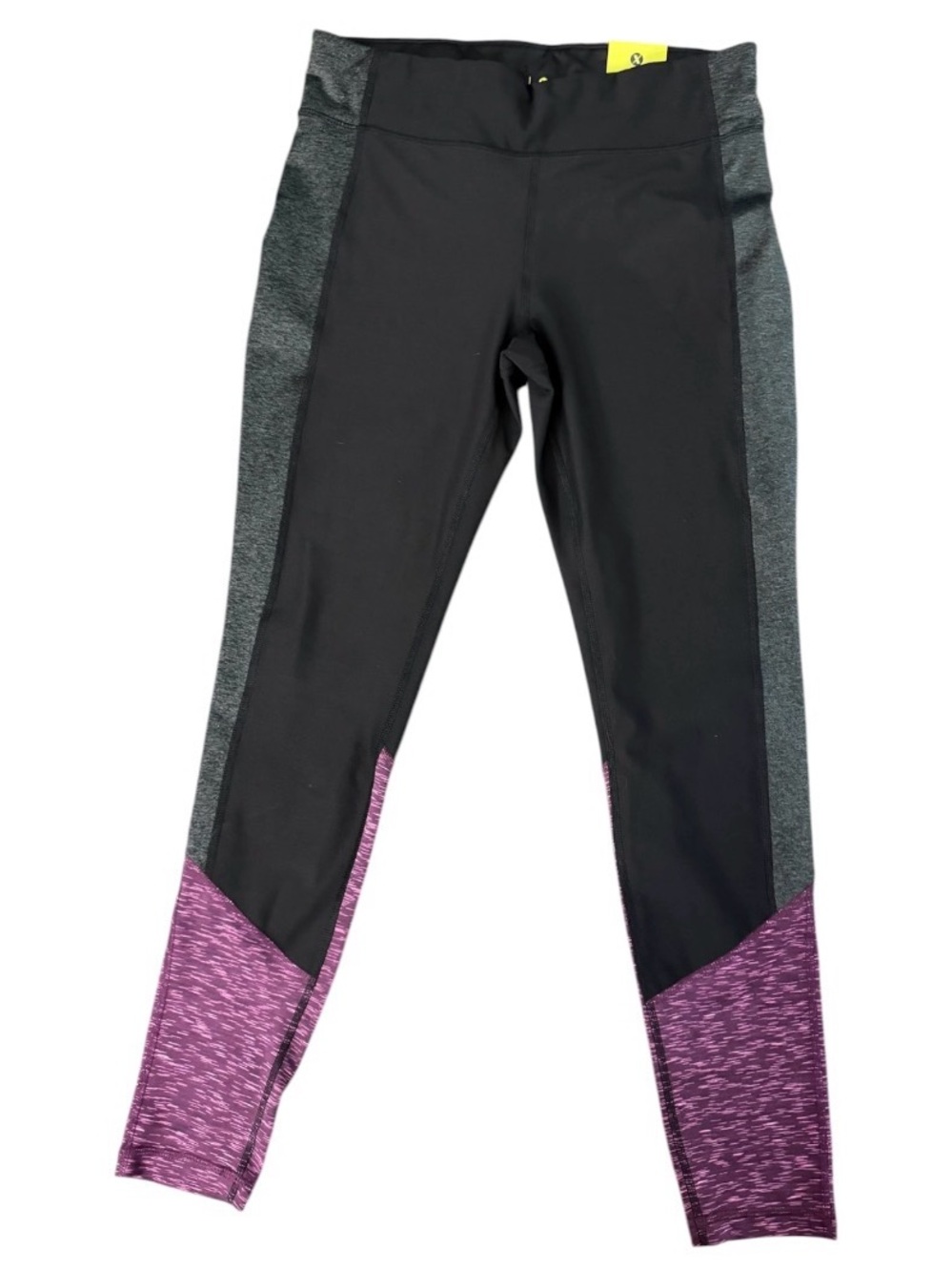 Women’s Xersion Black and Purple Leggings Size Large New with Tags